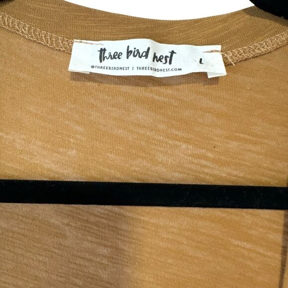 Three Bird Nest Long Set To Go Camel Tan Brown Cardigan Duster (Cardigan only) - Picture 5 of 9